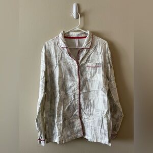 Gilligan & O’Malley 100% Cotton Sleepwear Button-Up Shirt